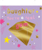 Gold Diamond Design Daughter Birthday Card