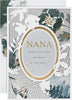 Floral Design with Gold Foil Laser Cut Details Nana Mother's Day Card