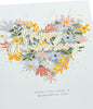Floral Heart Design Anniversary Card