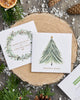 Multipack of 10 Berry Christmas Luxury Design Christmas Cards with Envelopes
