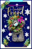 Bear Holding A Wreath Friend 3D Christmas Keepsake Card