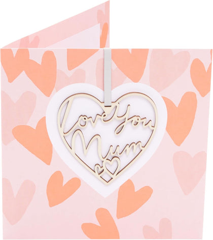 Keepsake Heart Attachment Design For Mum Mother's Day Card