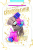 Bear Holding Lots Of Gifts 3D Photo Finish Keepsake Granddaughter Birthday Card