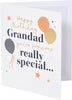 Balloons & Stars Design Grandad Birthday Card