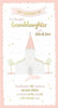 Pink Spire Church & Sentiment Verse Granddaughter Christening Congratulations Card