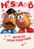 Spud Together Design Mr. Potato Head Husband Valentine's Day Card