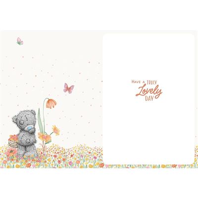 Bear Holding Flowers Blooming Marvellous Mum Mother's Day Card