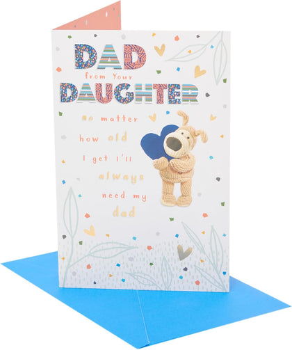 Boofle with Heart from Your Daughter Father's Day Card