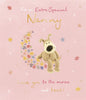 Boofle On Moon Nanny Mother's Day Card