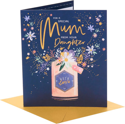 Perfume And Flowers For Mum From Daughter Mother's Day Card