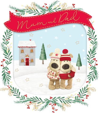 Boofle The Best Mum & Dad In The World Christmas Card