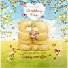 Large 3D Effect Lenticular Design Wedding Congratulations Card