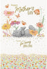 Bear Lying in Flowers Thank You For Being Amazing Mum Mother's Day Card