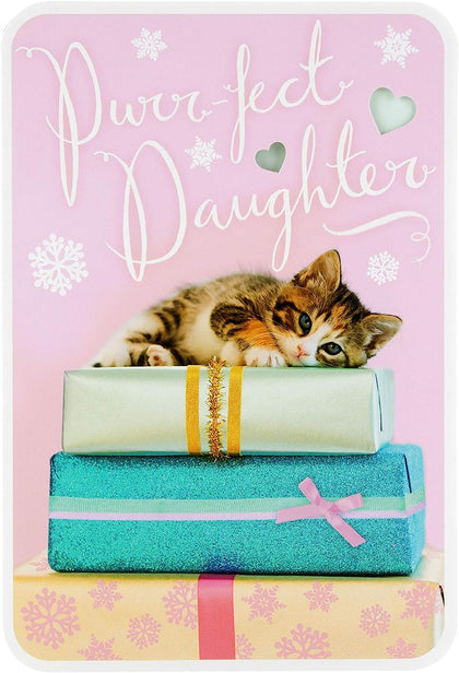 Purr-Fect Daughter Christmas Card 