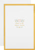 Gold Design 3D Pop Up Anniversary Card