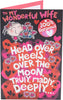 Cute Design with Badge Wife Valentine's Day Card