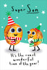 Googly Grub Design Funny Son Christmas Card