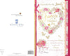 Floral Heart Lovely Fiancée Luxury Handmade 3D Effect Valentine's Day Card