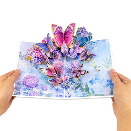 Fluttering Grace Pop Up Butterfly 3D Pop Up Card