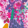 Die Cut Purple Vase Design Magical Botanicals Paper Flowers Open Blank Card
