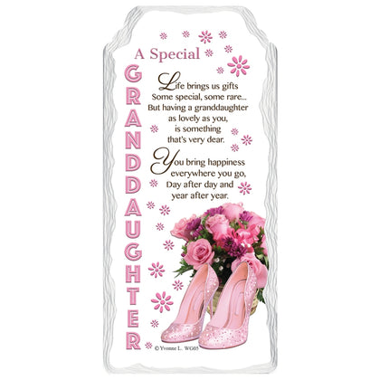 A Special Granddaughter Sentimental Handcrafted Ceramic Plaque