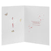 Wooden Heart Decoration Design One I Love Christmas Card