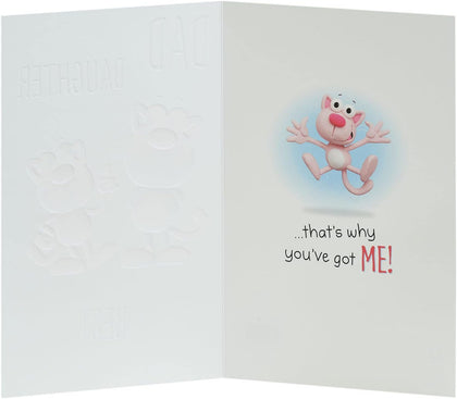  Funny Cat Design for Dad From Daughter Father's Day Card