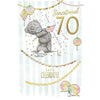 Bear Opening Card 70th Birthday Card