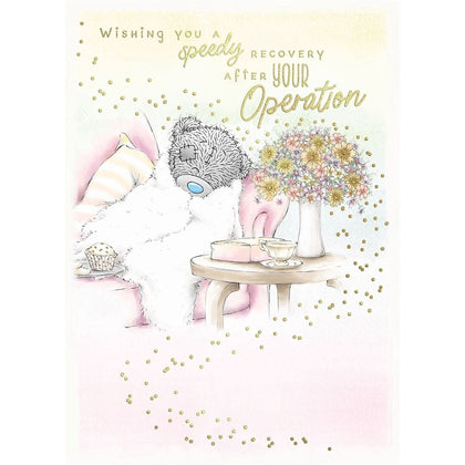 Bear In Bed Speedy Recovery After Your Operation Card