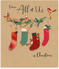 Colourful Socks Design From All Of Us Christmas Card