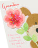 Woof Holding Large Flower Grandma Mother's Day Card