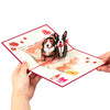 Two Puppy Dogs 3D Pop Up Greeting Card