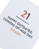 Adult Message Funny 21st Birthday Card