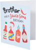 Chilli Sauce Design Brother Birthday Card