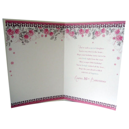 Daughter 16th Birthday Card