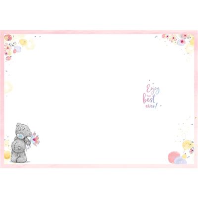 Bear On Swing Special Day Birthday Card
