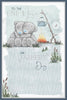 Bears By Campfire One I Love Father's Day Card