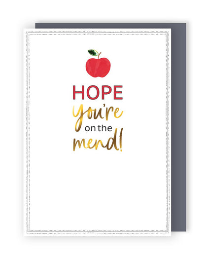 Hope You're On The Mend Get Well Card