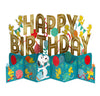 Banner Design Peanuts Snoopy 3D Pop Up Happy Birthday  Card