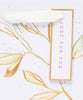 Floral White Lotus Design Bottle Gift Bag