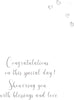 Baptism Congratulations Hand-Finished Champagne Range Cards