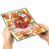Festive Basket with Santa & Holiday Decor 3D Pop Up Christmas Card