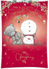 Bear Next To A Snowman Special Sister Christmas Card