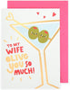 Olive You So Much Design Wife Anniversary Card