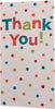 Pack of 48 Glitter Finished Thank You Cards with Spots
