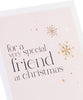 Snowflakes and Stars Design Friend Christmas Card