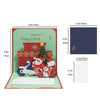 Santa on a Motorcycle Festive 3D Pop Up Christmas Card