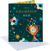 Football Design For Dad Father's Day Card
