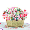 Blooming Elegance Tulip Basket Pop Up Card