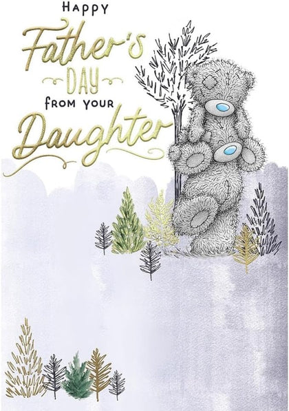 Bear Sat On Bears Shoulders From Your Daughter Father's Day Card